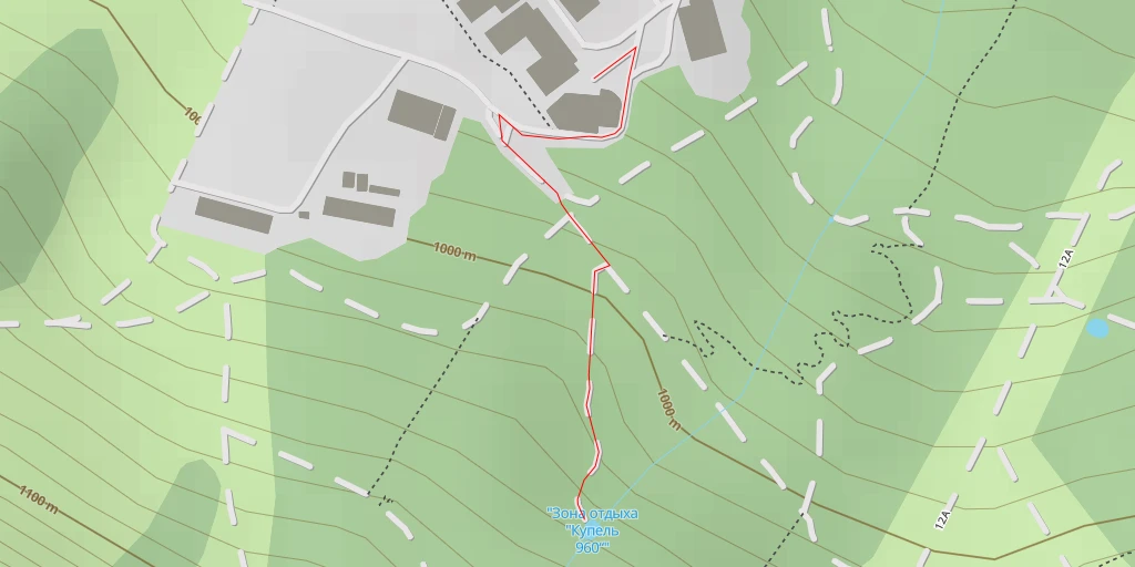 Map of the trail for Зона отдыха "Купель 960"