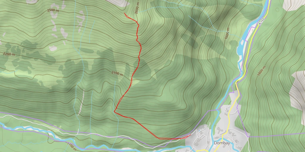 Map of the trail for Верхне-Тебердинское сельское поселение