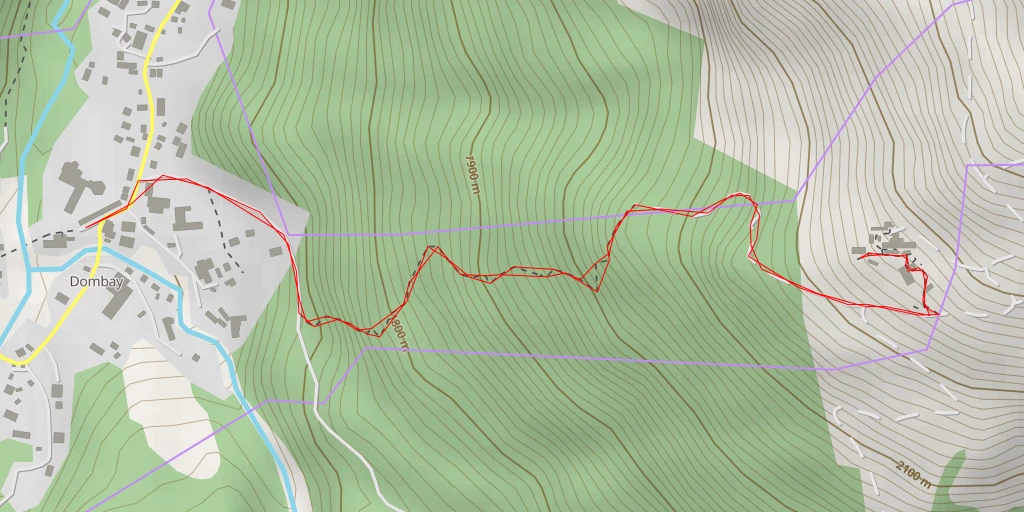 Map of the trail for Выезд на лесную