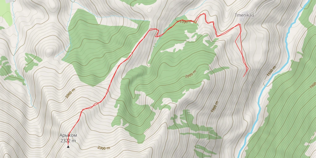 Map of the trail for Арыком