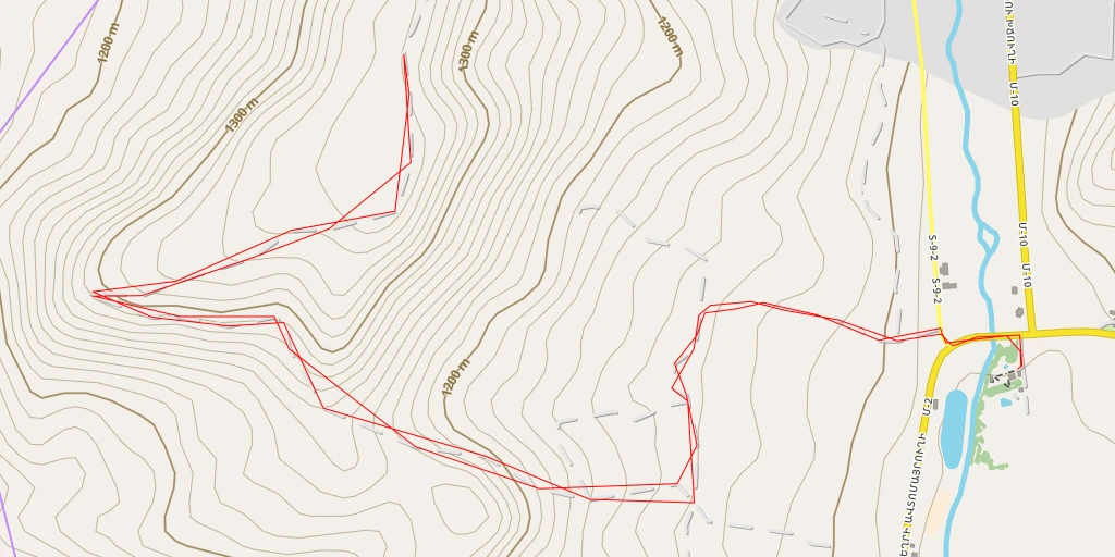 Map of the trail for Գետափ