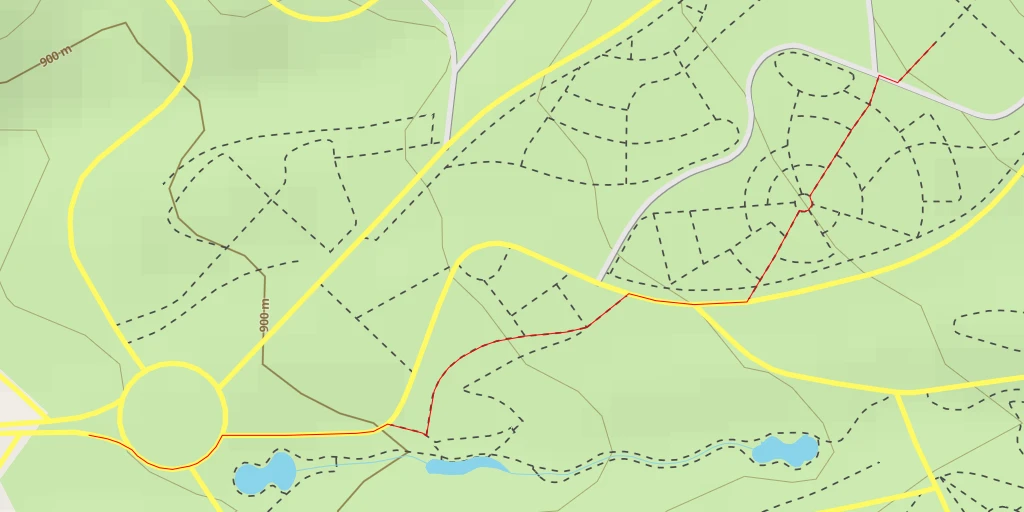 Map of the trail for Zone 20 - شەقامی شارباژێر - سلێمانی