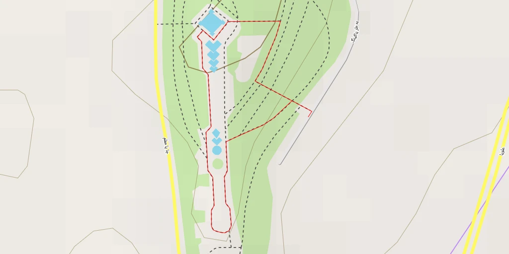 Map of the trail for خیابان حافظان سلامت - خیابان حافظان سلامت - مراغه