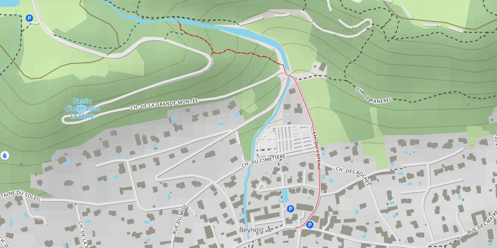 Map of the trail for Chemin de la Grande Montée - Chemin de la Grande Montée