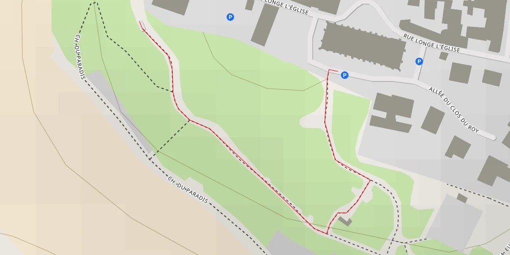 Map of the trail for Chemin du Paradis - Talant