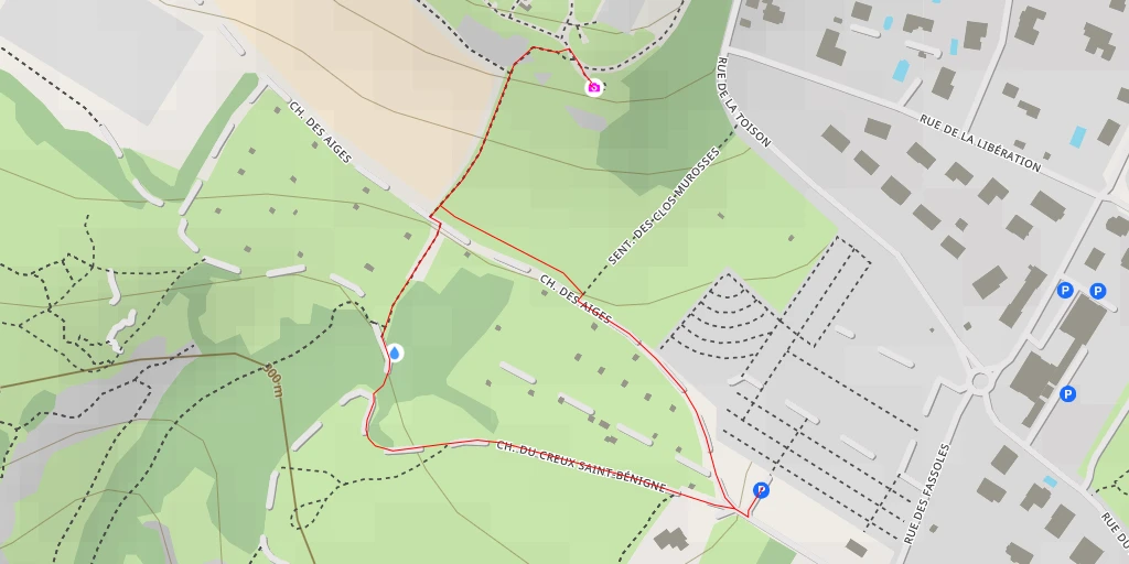 Map of the trail for Promenade Eudes III