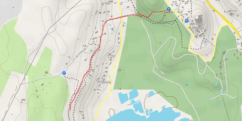 Map of the trail for Route de Saint-Chamas