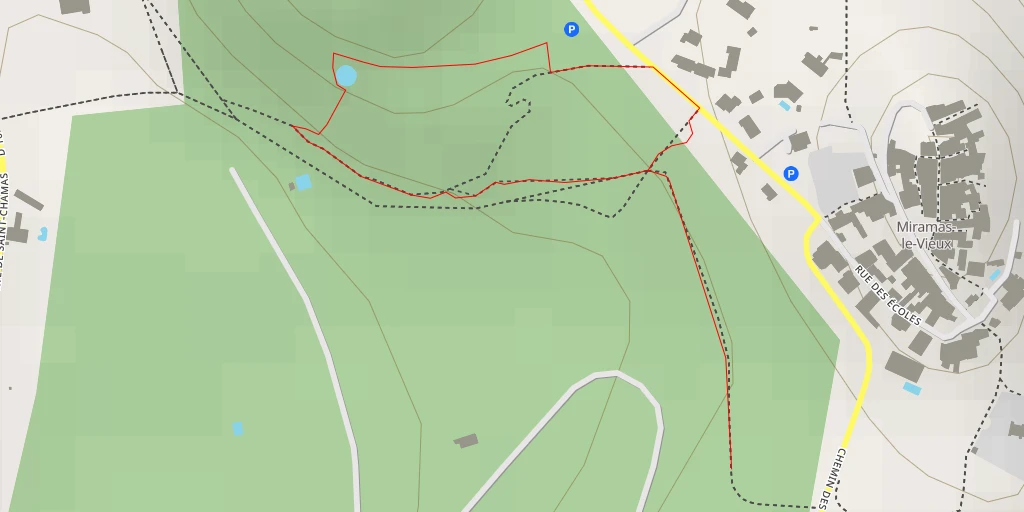 Map of the trail for Allée de l'Ancienne Voie Ferrée