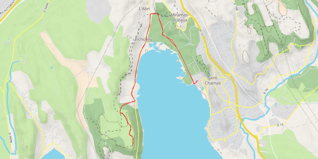 Map of the trail for Route de Saint-Chamas - Istres