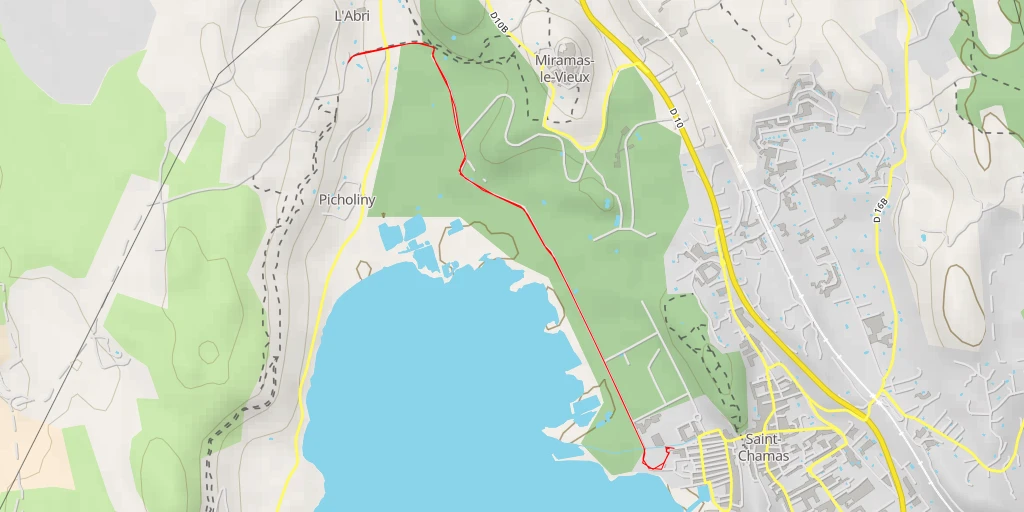 Map of the trail for Chemin des Sources - Chemin des Sources