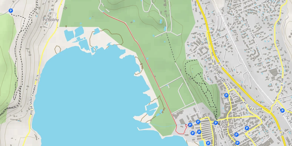 Map of the trail for L'usine d'oleum - Chemin de Communication N8