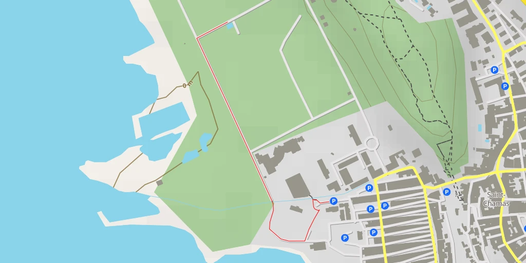 Map of the trail for Parc de la Poudrerie - Place Castagne