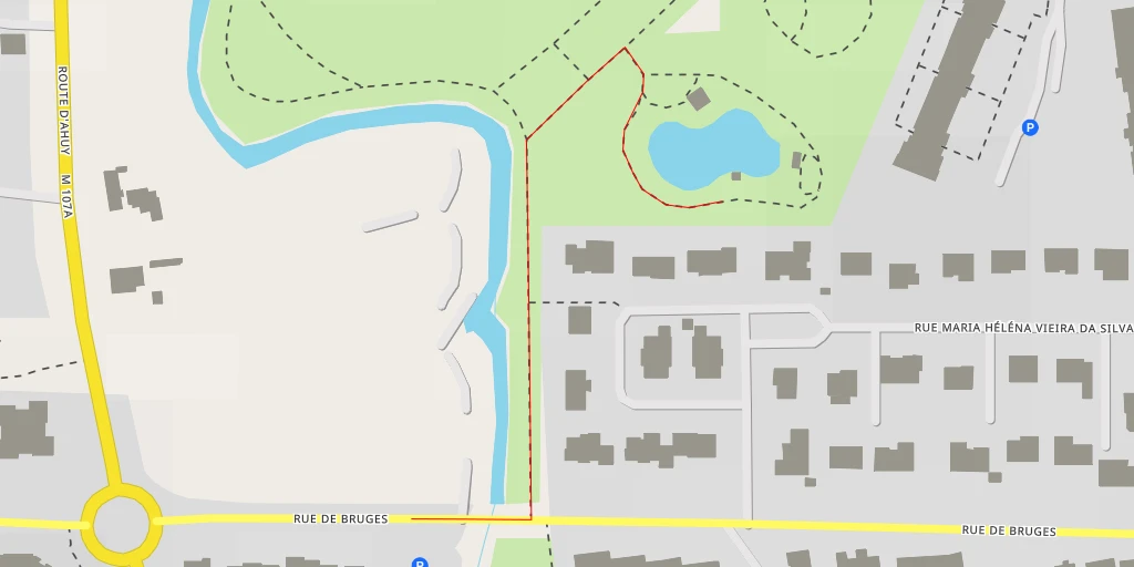 Map of the trail for Rue Arpad Szenes - Dijon