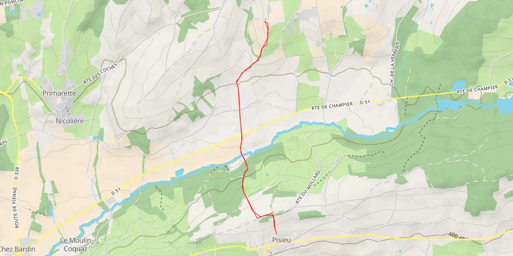 Map of the trail for Impasse du Terrier - Impasse du Terrier