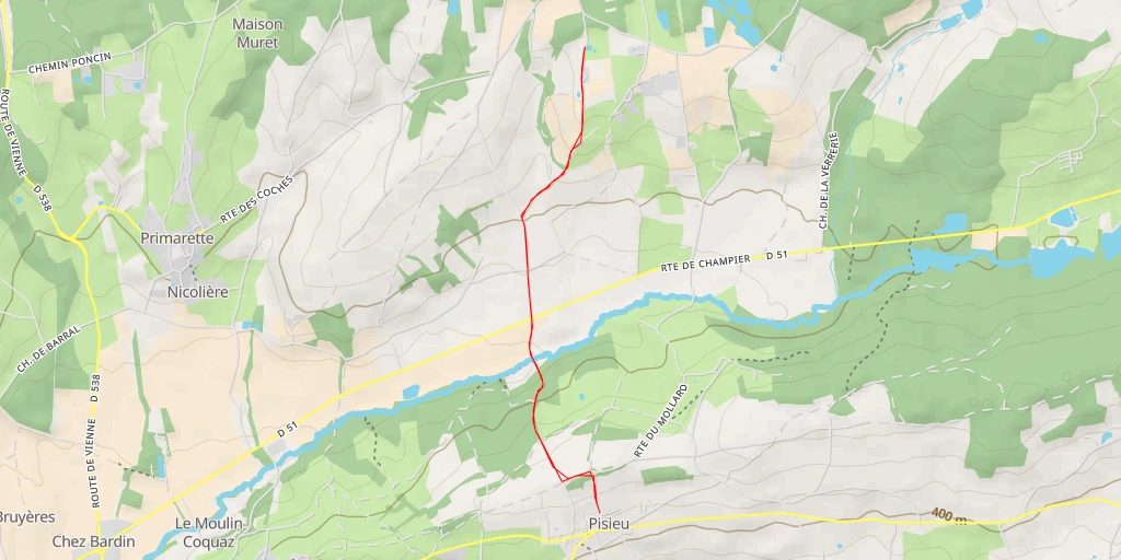 Map of the trail for Impasse Francoz - Impasse Francoz