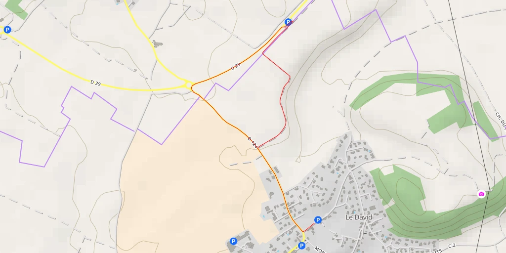 Map of the trail for Point de vue sur le Mont-Blanc