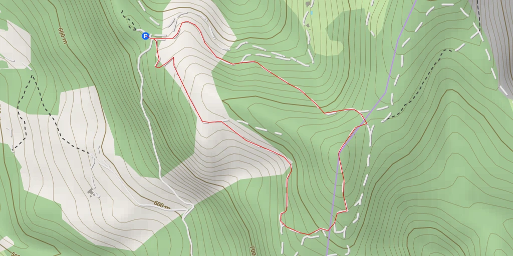 Map of the trail for Chemin de Fonderesse - Chemin de Fonderesse