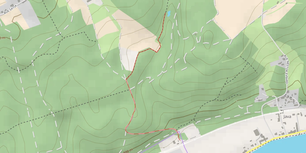 Map of the trail for Rue des Croupettes - Rue des Croupettes