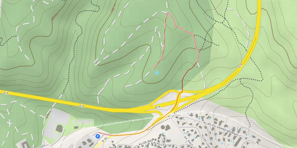 Map of the trail for D 9