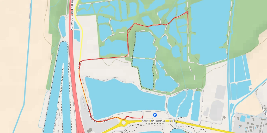 Map of the trail for D 70