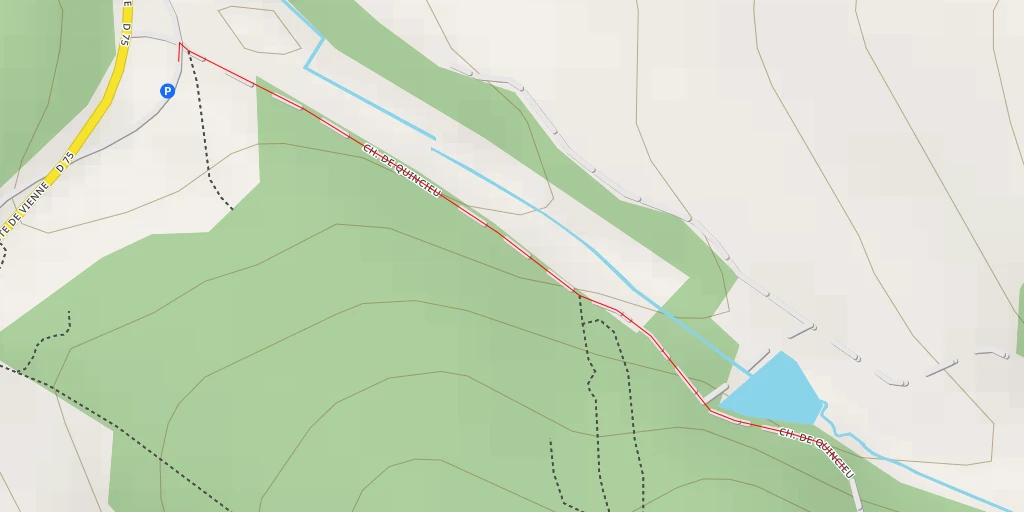 Map of the trail for Chemin de Quincieu - Chemin de Quincieu