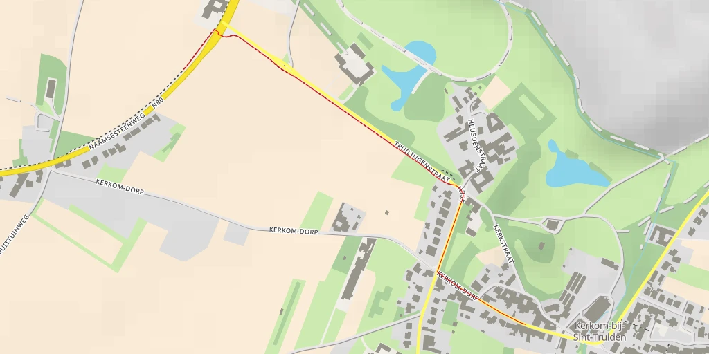 Map of the trail for Naamsesteenweg - Naamsesteenweg