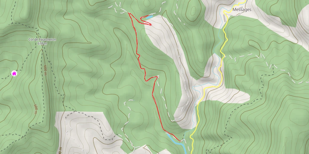 Map of the trail for D 580