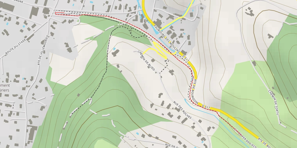 Map of the trail for Voie Verte des Balcons du Dauphiné - Voie Verte des Balcons du Dauphiné