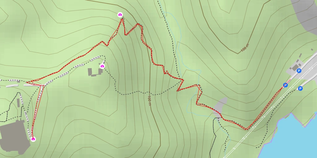 Map of the trail for Sentier du Douanier