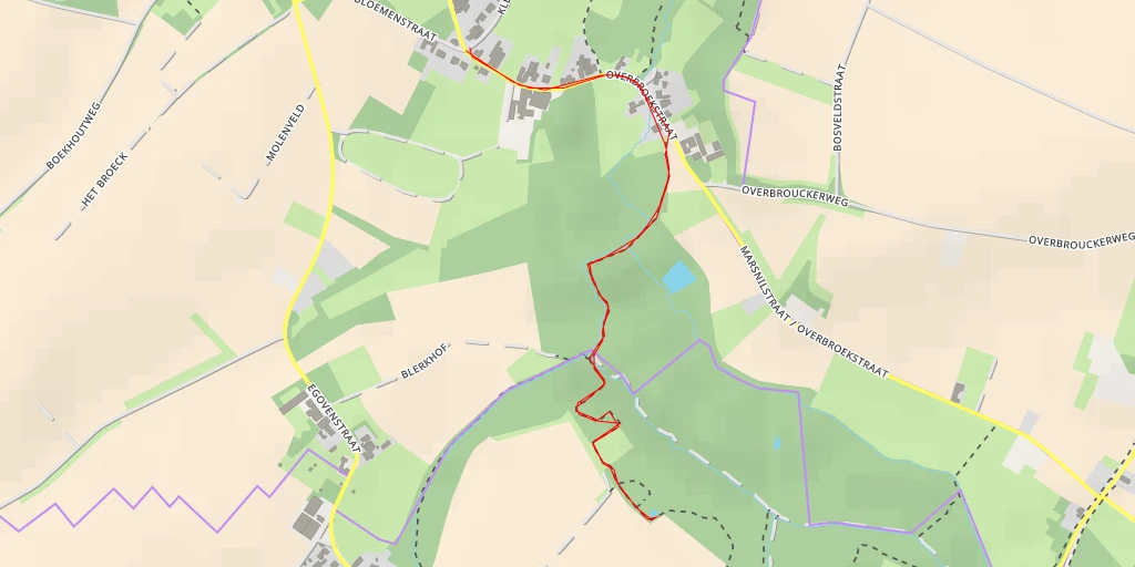 Map of the trail for Blerkhof - Blerkhof