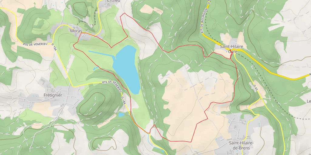 Map of the trail for Route de Vénérieu - Route de Vénérieu