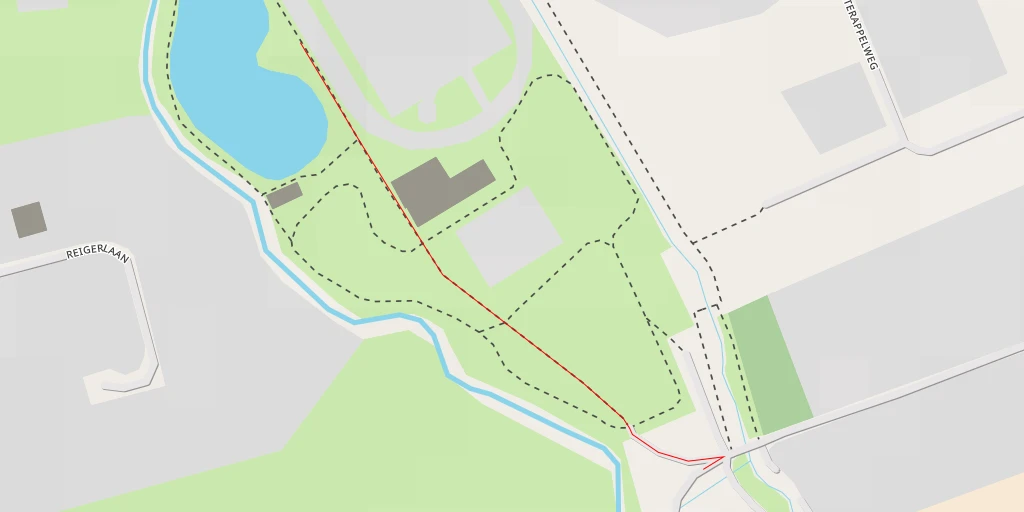 Map of the trail for Boskoopweg