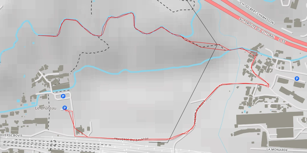 Map of the trail for Montée des Appelants - Marseille