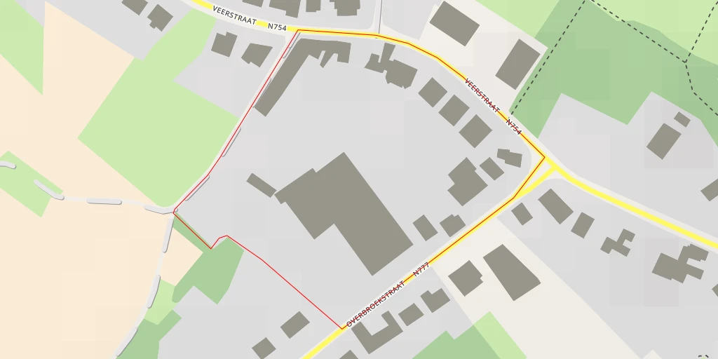 Map of the trail for Overbroekstraat