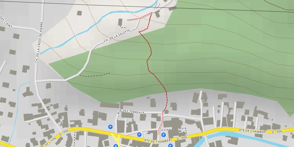 Map of the trail for Chemin de La Salette - Chemin de La Salette