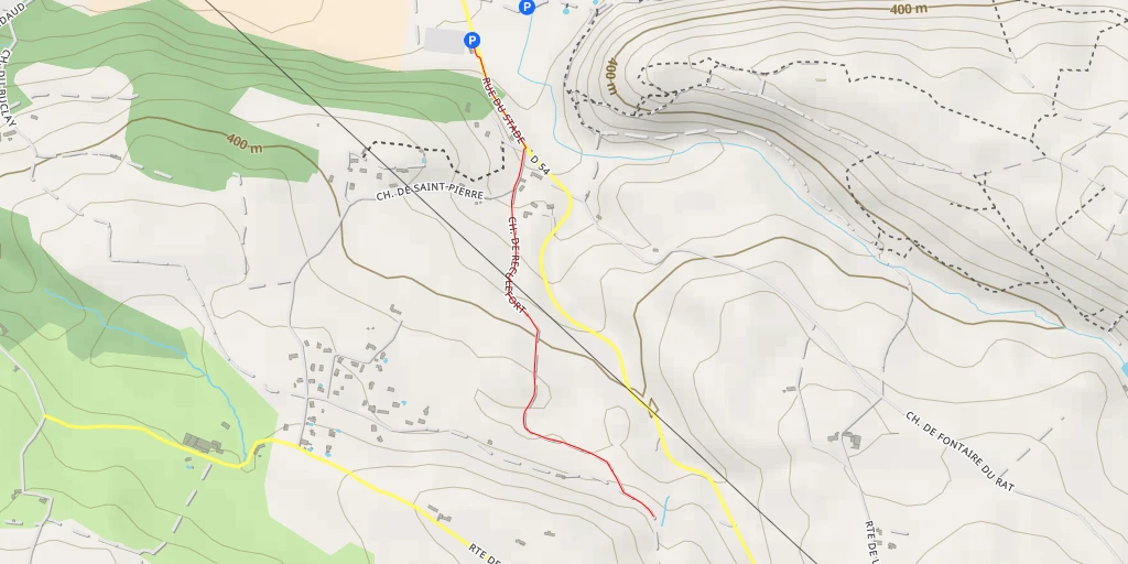 Map of the trail for Route de Montcarra - Route de Montcarra