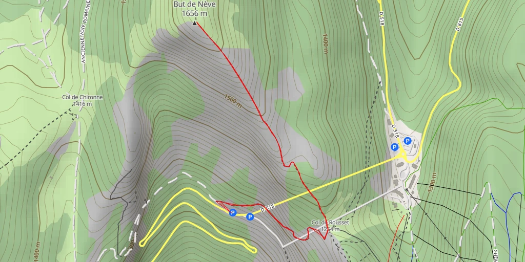 Map of the trail for But de Nève