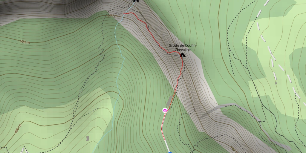 Map of the trail for Cascade de Gournier