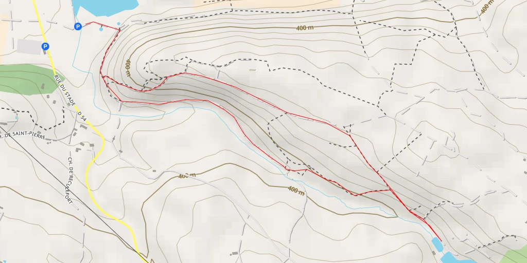 Map of the trail for Chemin du Moulin de l'Enfer - Chemin du Moulin de l'Enfer