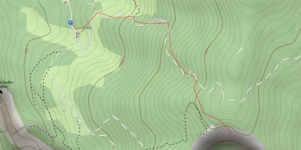 Map of the trail for Presles - Fond du cirque Désirée