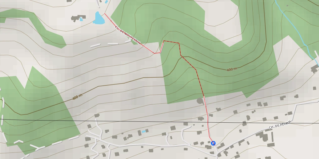 Map of the trail for Chemin de Maupevrin - Chemin de Maupevrin