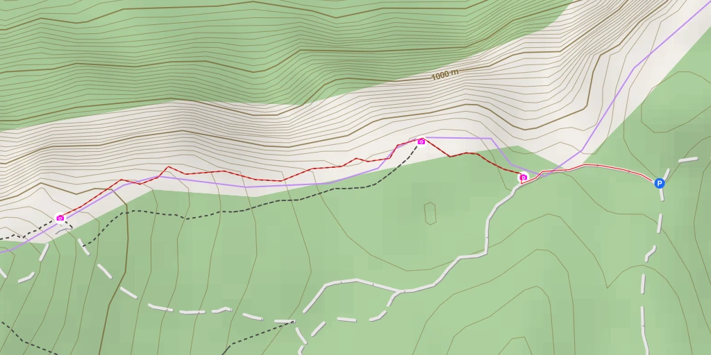 Map of the trail for Pas de la Charmatte