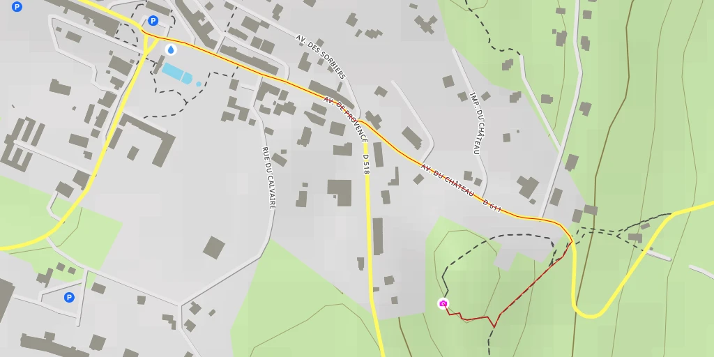 Map of the trail for La Chapelle-en-Vercors
