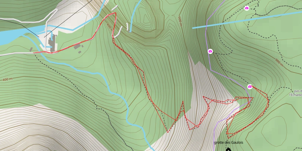 Map of the trail for Chemin de Bois Barnier