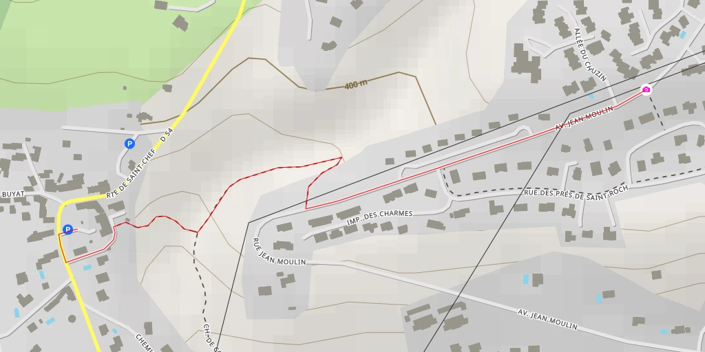 Map of the trail for Avenue Jean Moulin - Avenue Jean Moulin