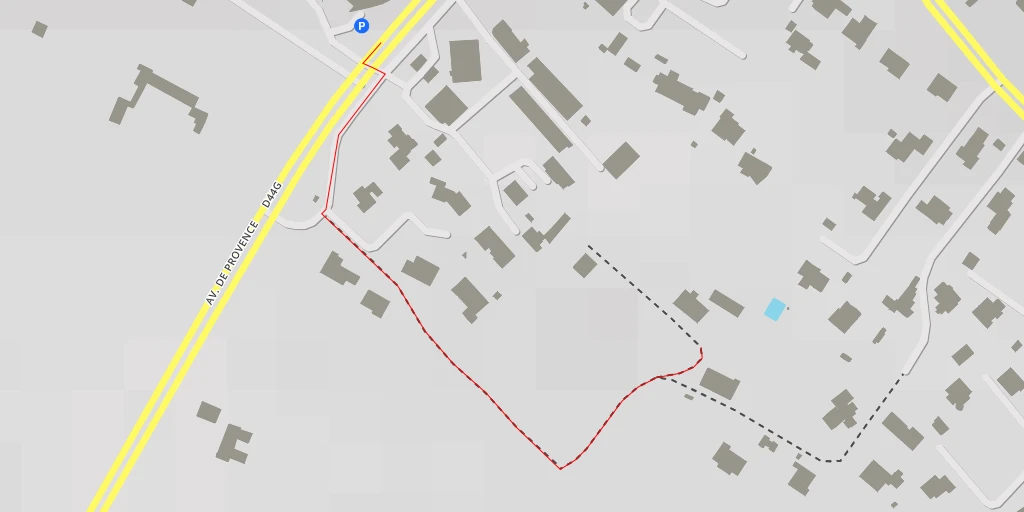 Map of the trail for Lotissement de Gayedon - Lotissement de Gayedon