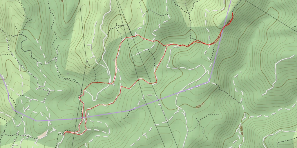 Map of the trail for Aire de la Moure