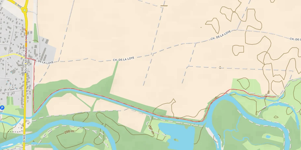 Map of the trail for Chemin de la Loye - Chemin de la Loye