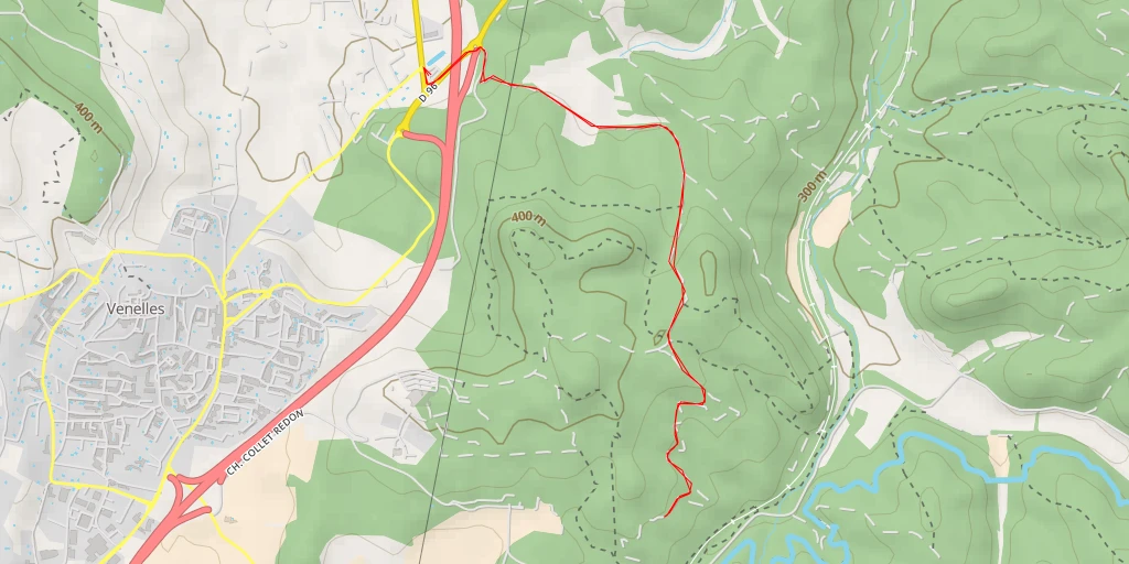 Map of the trail for Colet Redon