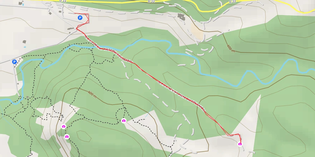 Map of the trail for Cirque de Barriès